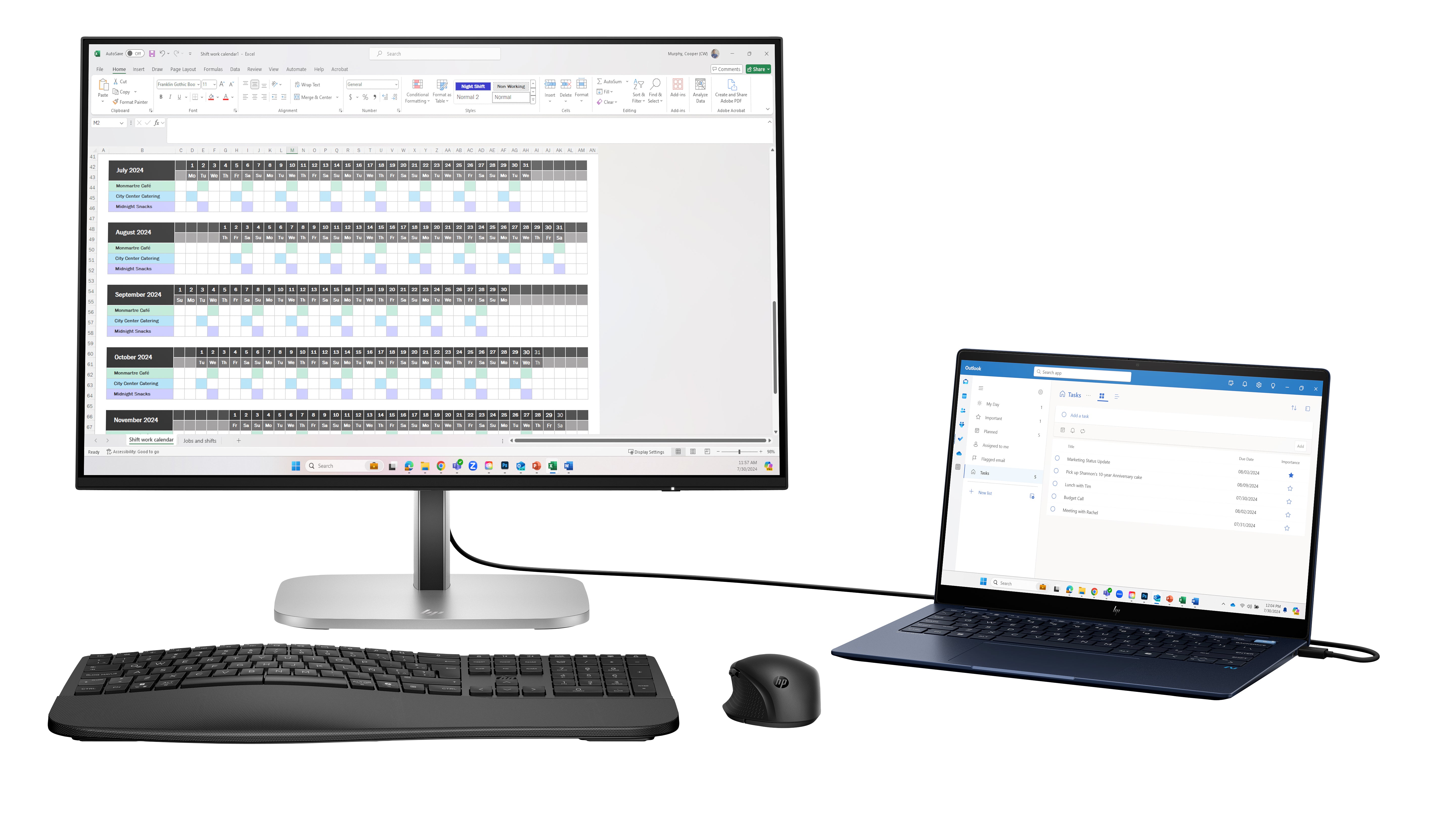 HP 524pn Series 5 Pro 24" WUXGA Monitor IPS Panel 100Hz