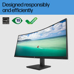 HP P34hc G4 34" WQHD Curved Monitor with USB-C - Image 5