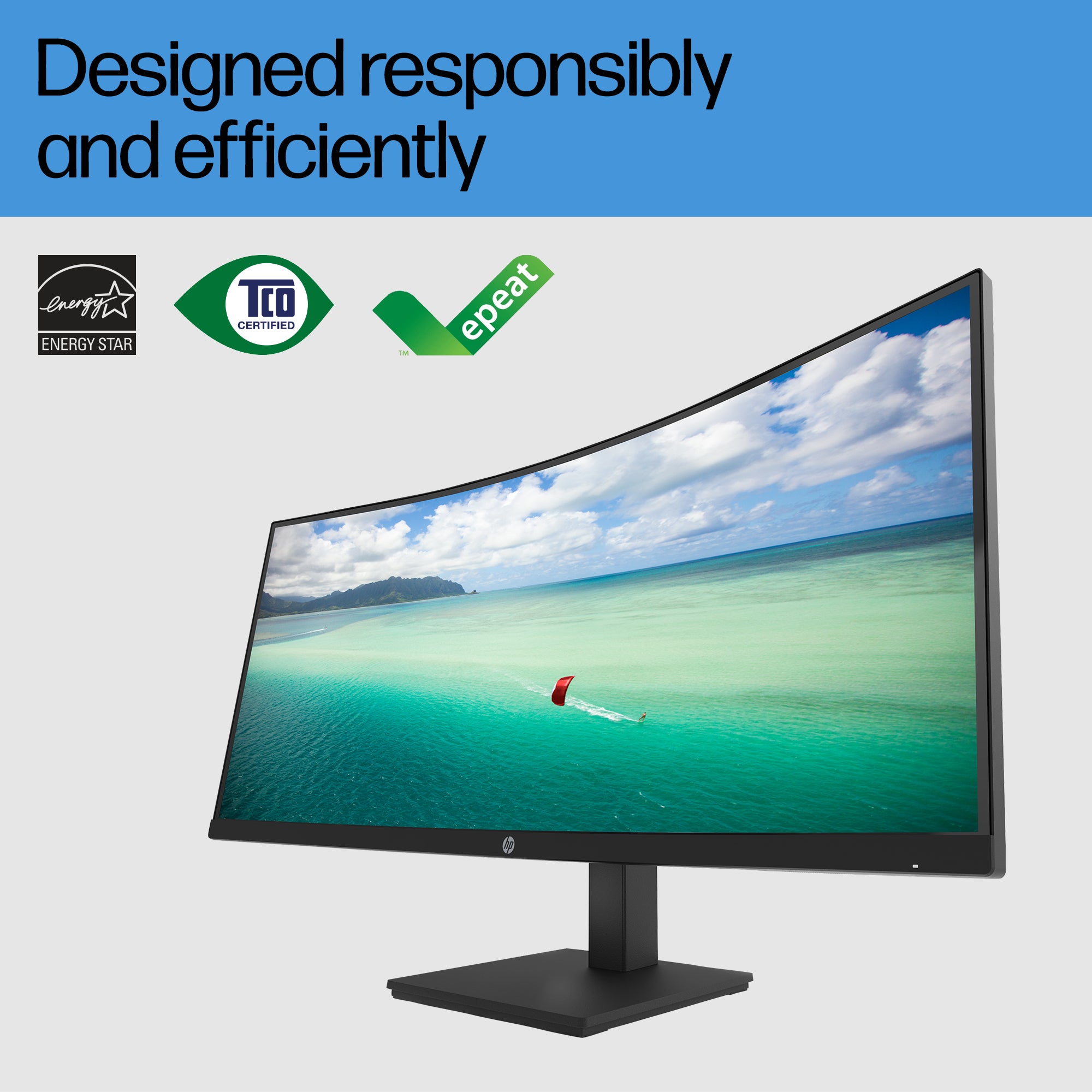 HP P34hc G4 34" WQHD Curved Monitor with USB-C - Image 5