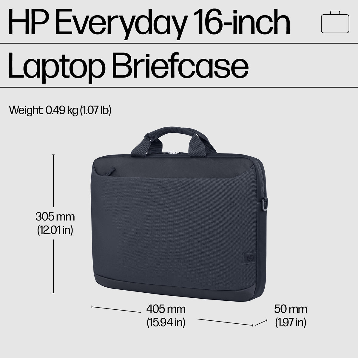 HP 16 EVERYDAY GREY BRIEFCASE