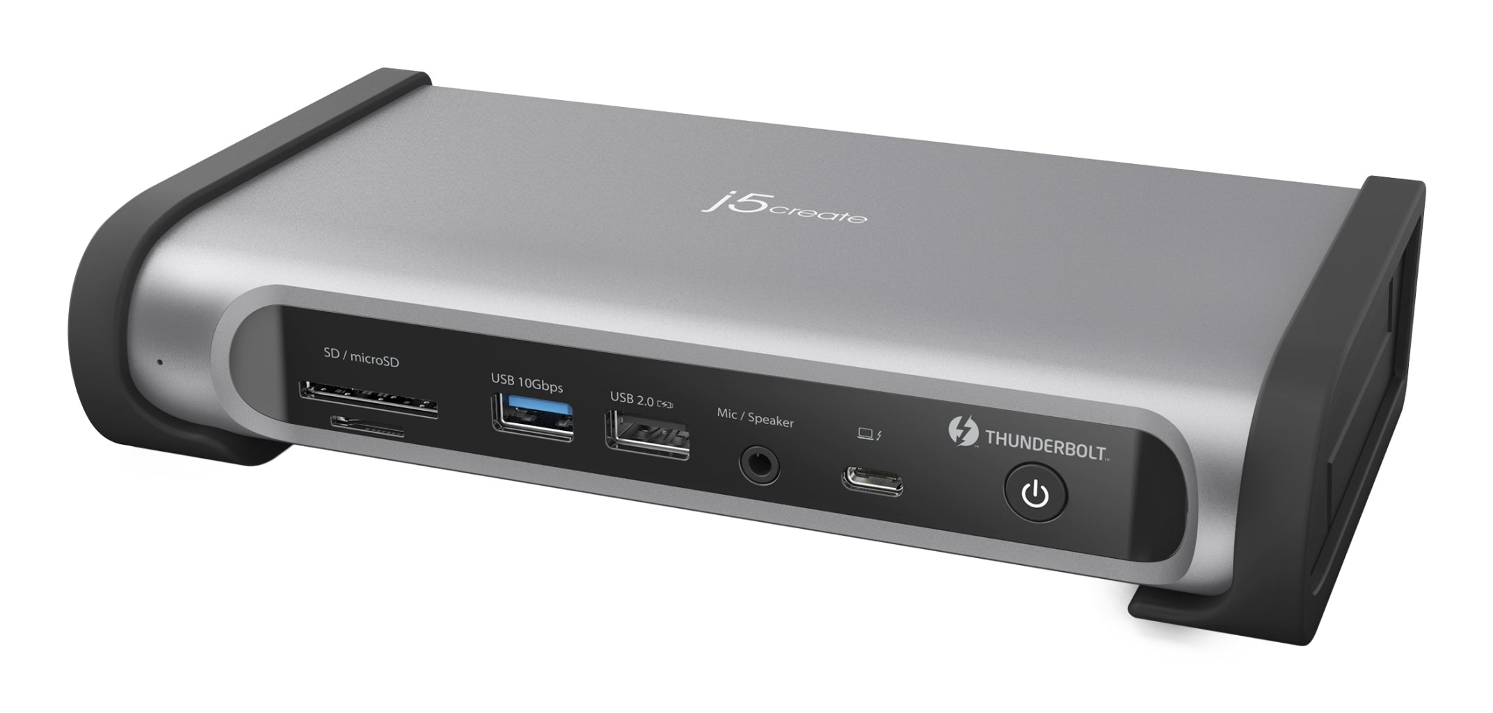 j5create Thunderbolt 4 Quad Display Docking Station, Black