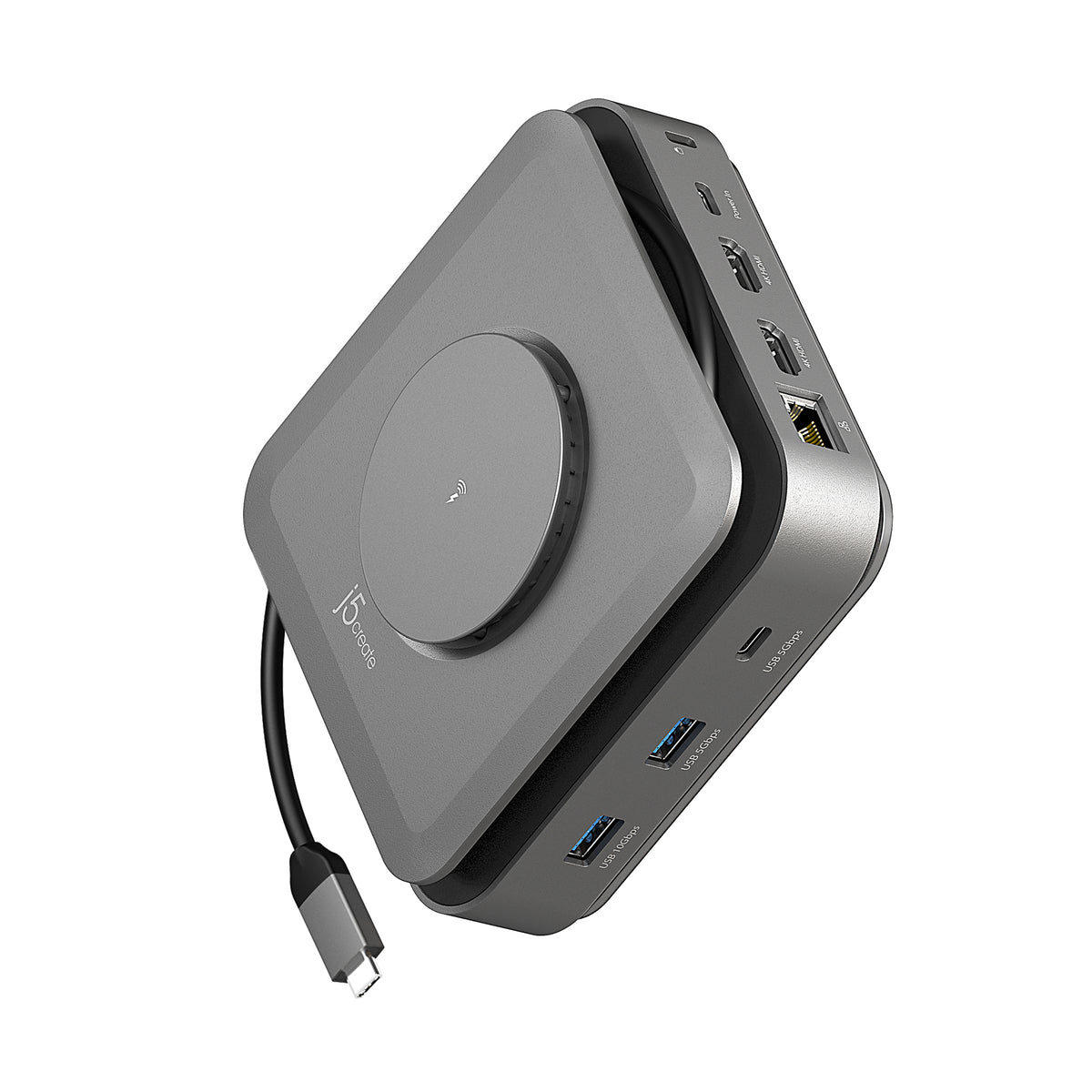 j5create JCD3199 USB-C Dock Dual 4K HDMI in Space Grey