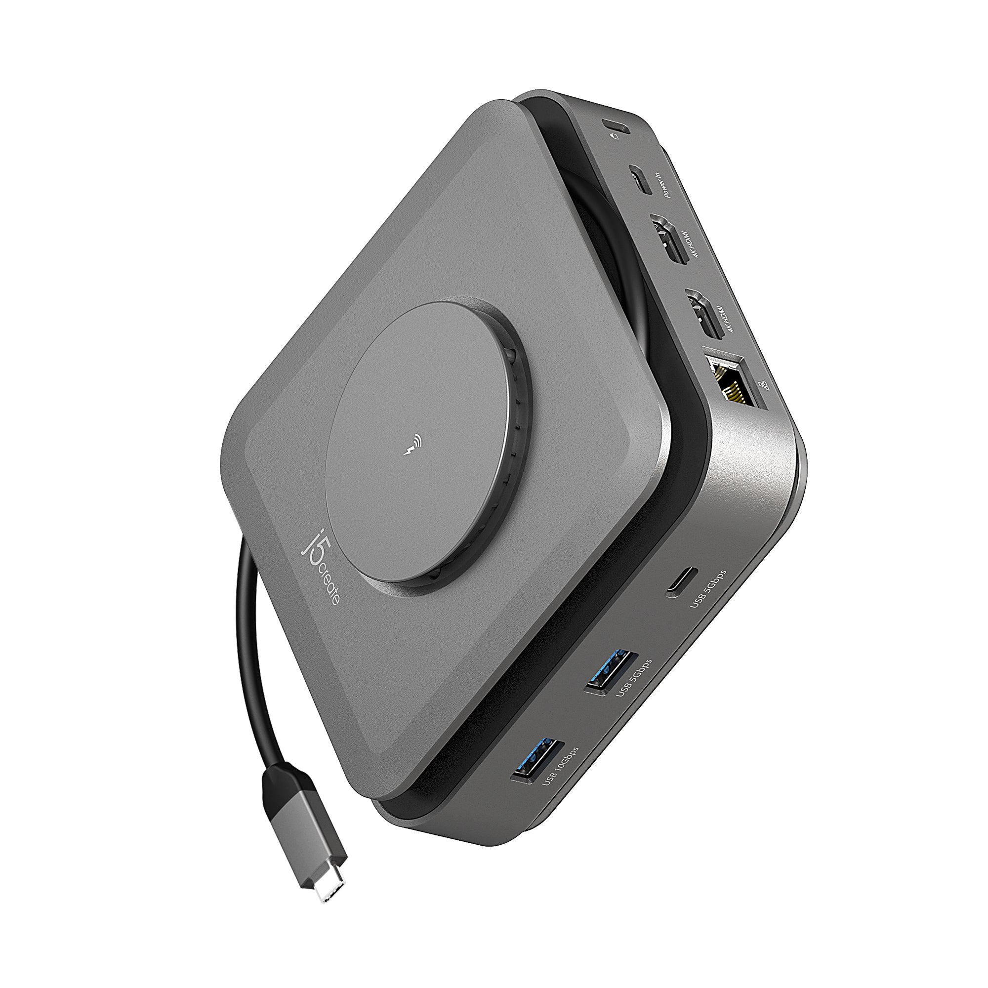 j5create JCD3199 USB-C Dock Dual 4K HDMI in Space Grey