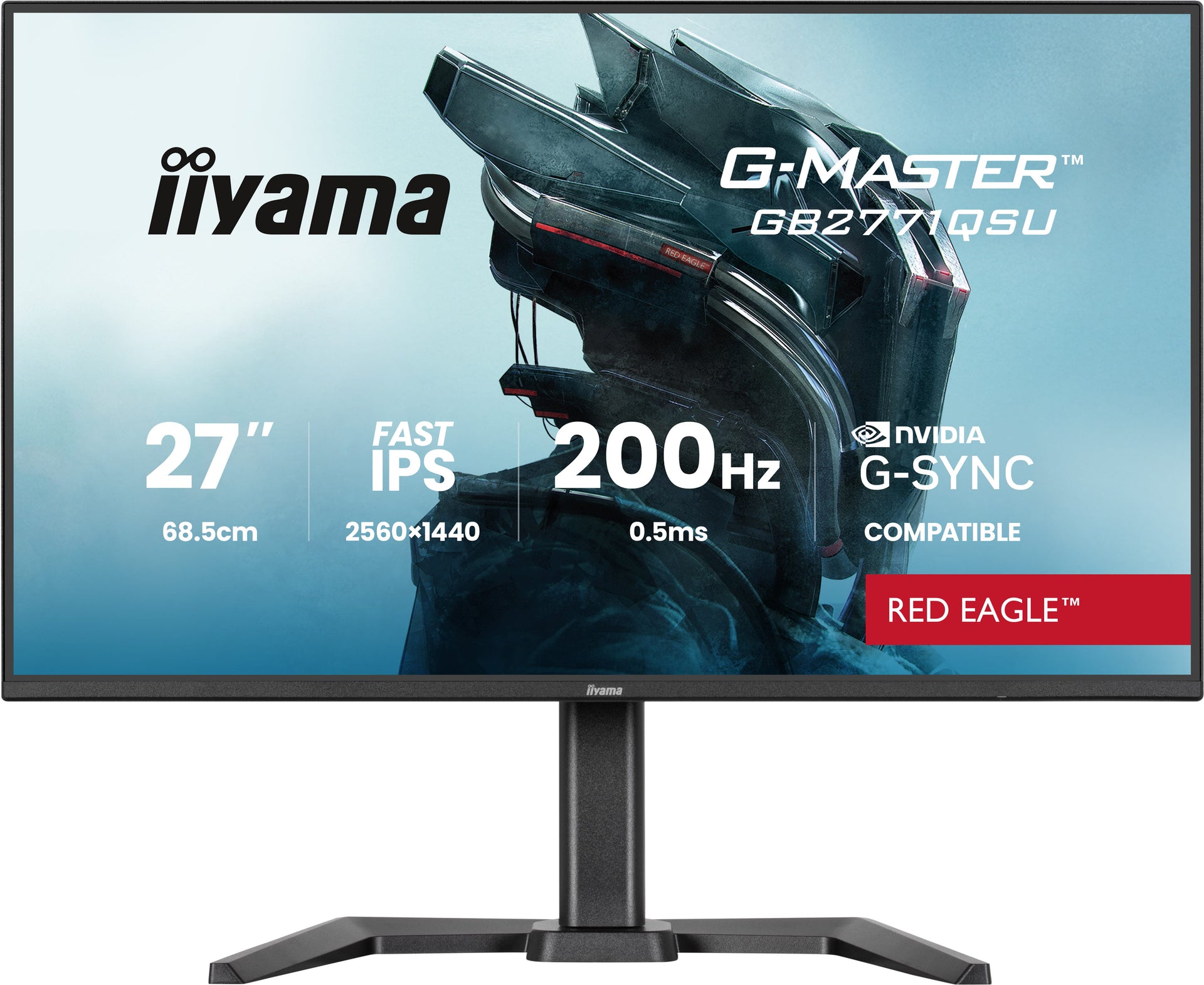 iiyama G-MASTER Red Eagle GB2771QSU-B1 27" QHD IPS Monitor 200Hz