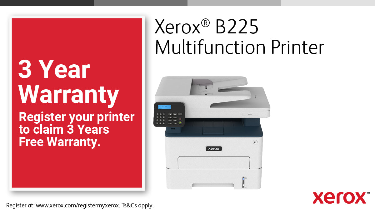 Xerox B225 Wireless All-in-One Mono Printer with Duplex, Print/Copy/Scan, ADF, 34ppm, 2 Trays, 251-Sheet Capacity - Image 10