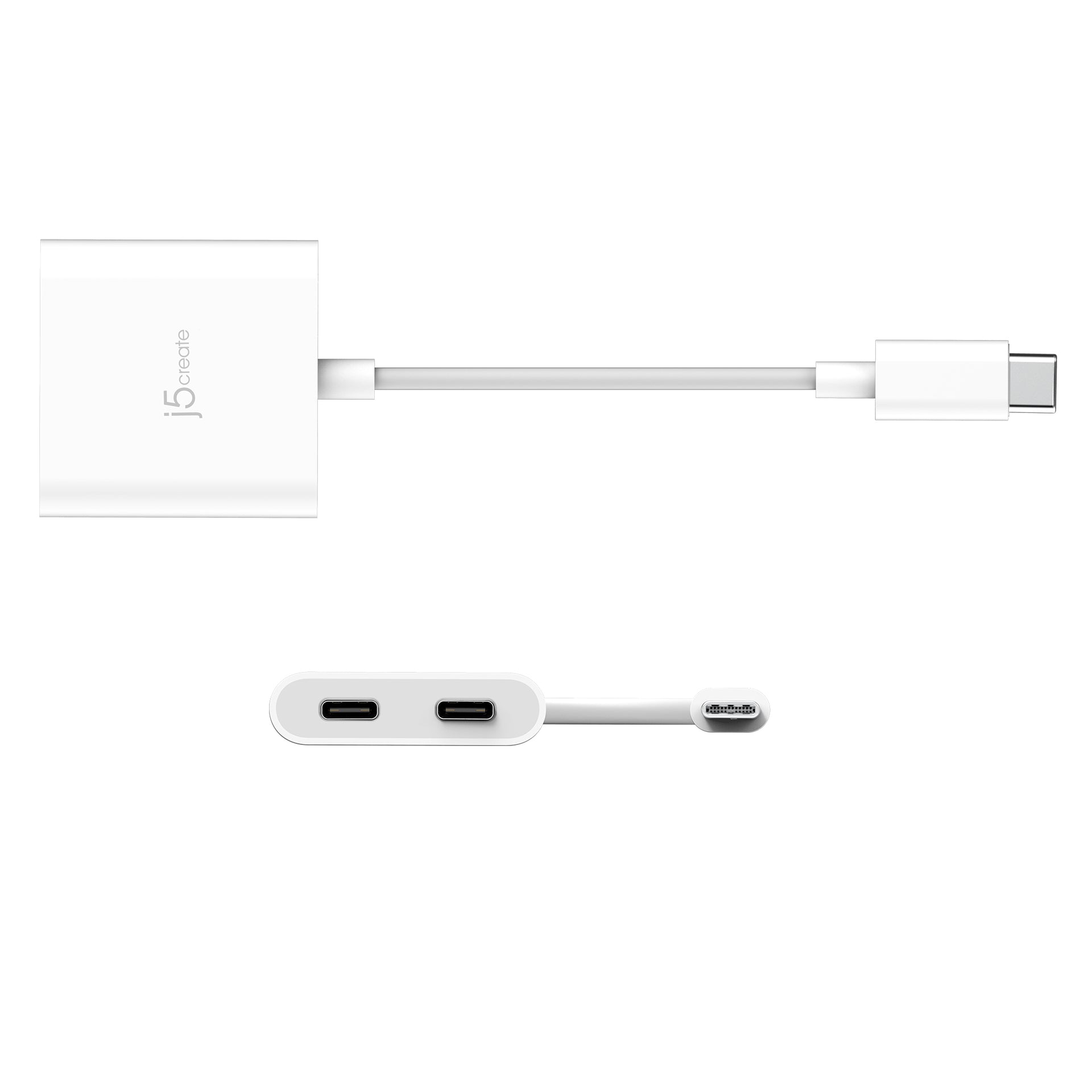 j5create USB-C to Dual USB-C Adapter with 4K Video and Power Delivery - Image 3