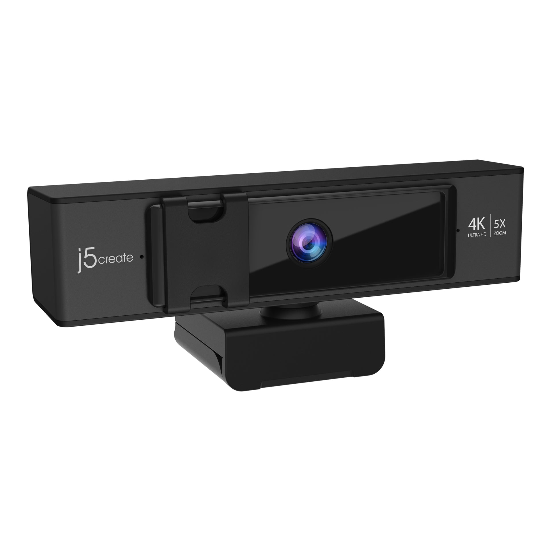 j5create JVCU435 4K Ultra HD Webcam with 5x Zoom and Remote Control - Black/Silver - Image 5