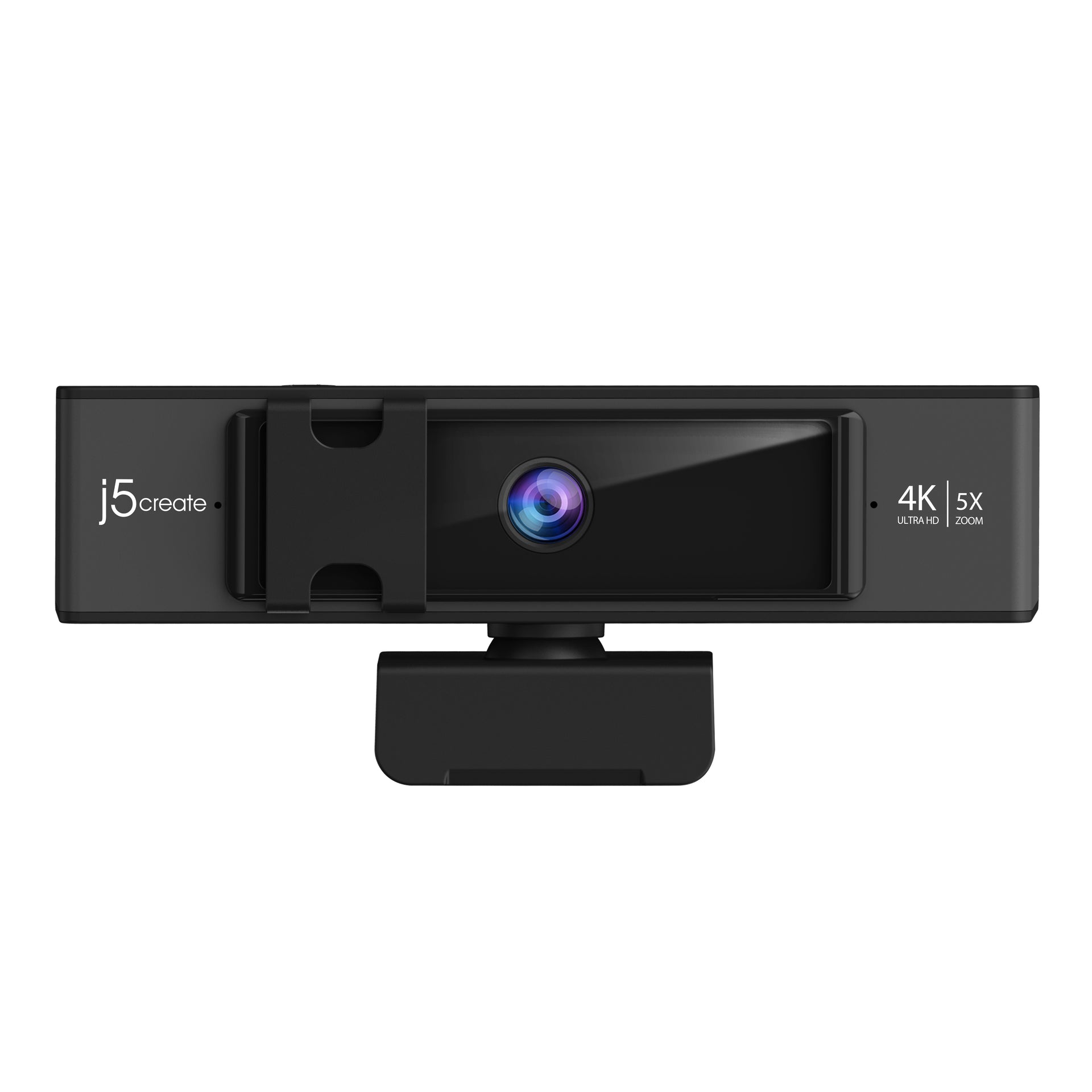 j5create JVCU435 4K Ultra HD Webcam with 5x Zoom and Remote Control - Black/Silver - Image 7