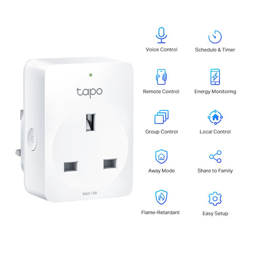 TP-Link Tapo P110 Smart Plug with Energy Monitoring Wi-Fi 4-Pack