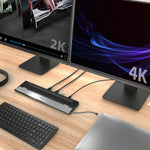 j5create JCD542-N USB-C Dual HDMI Docking Station with 4 USB Ports, Grey &amp; Black - Image 7