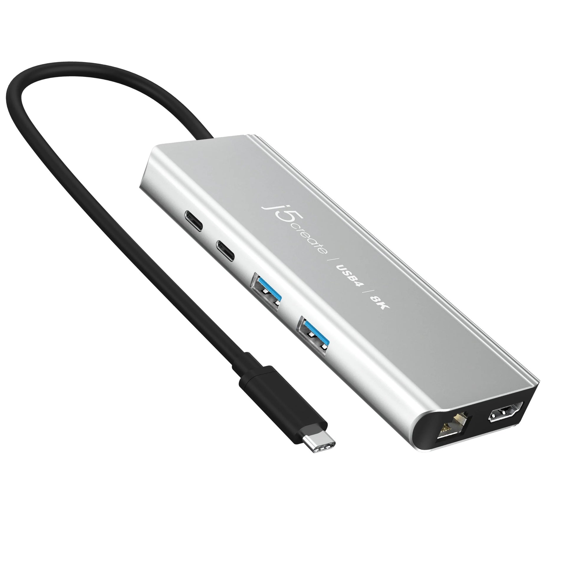 j5create JCD403 USB4 8K Multi-Port Hub with 40Gbps and 100W Power Delivery