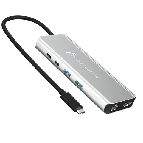 j5create JCD403 USB4 8K Multi-Port Hub with 40Gbps and 100W Power Delivery