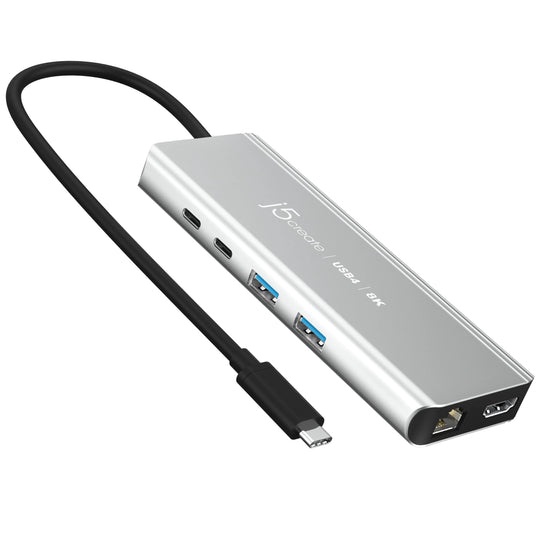 j5create JCD403 USB4 8K Multi-Port Hub with 40Gbps and 100W Power Delivery