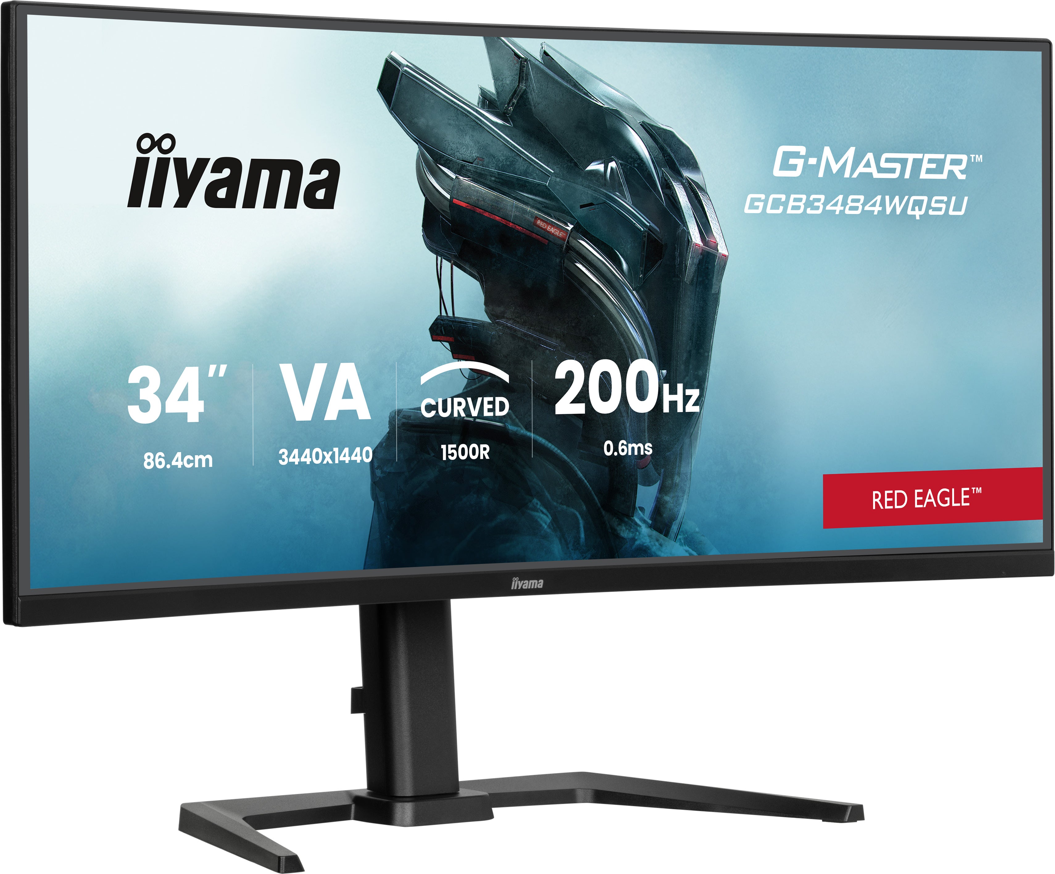 iiyama G-MASTER Red Eagle GCB3484WQSU-B2 34" UWQHD VA Monitor 400Hz