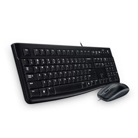 Logitech Desktop MK120 USB Wired Keyboard and Mouse Combo