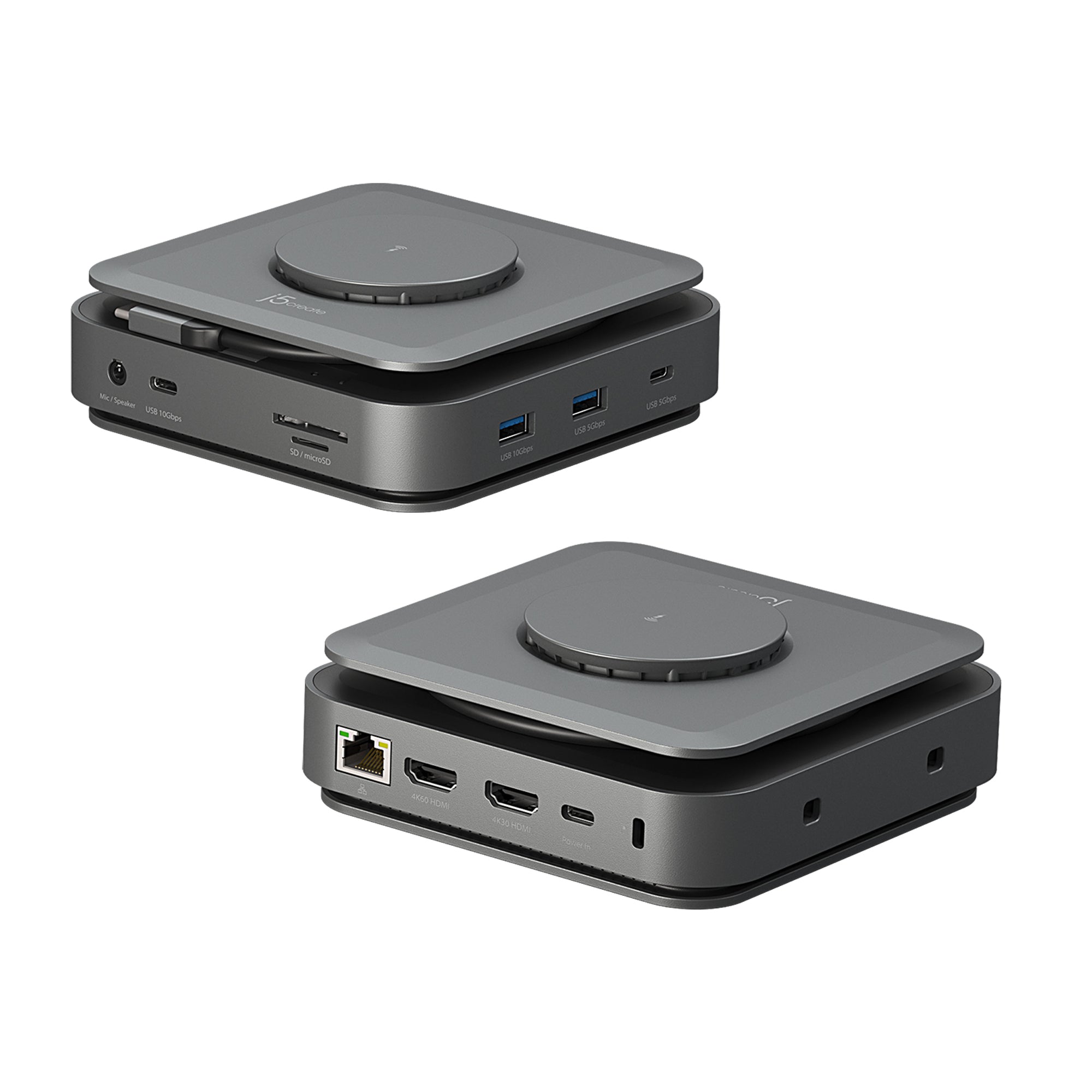 j5create JCD3199 USB-C Dock Dual 4K HDMI in Space Grey - Image 6