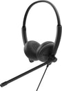 DELL WH125 Wired Headset with USB Type-C for Calls and Music - Black