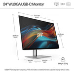 HP 724pu Series 7 Pro 24" WUXGA Monitor IPS Panel 100Hz - Image 4