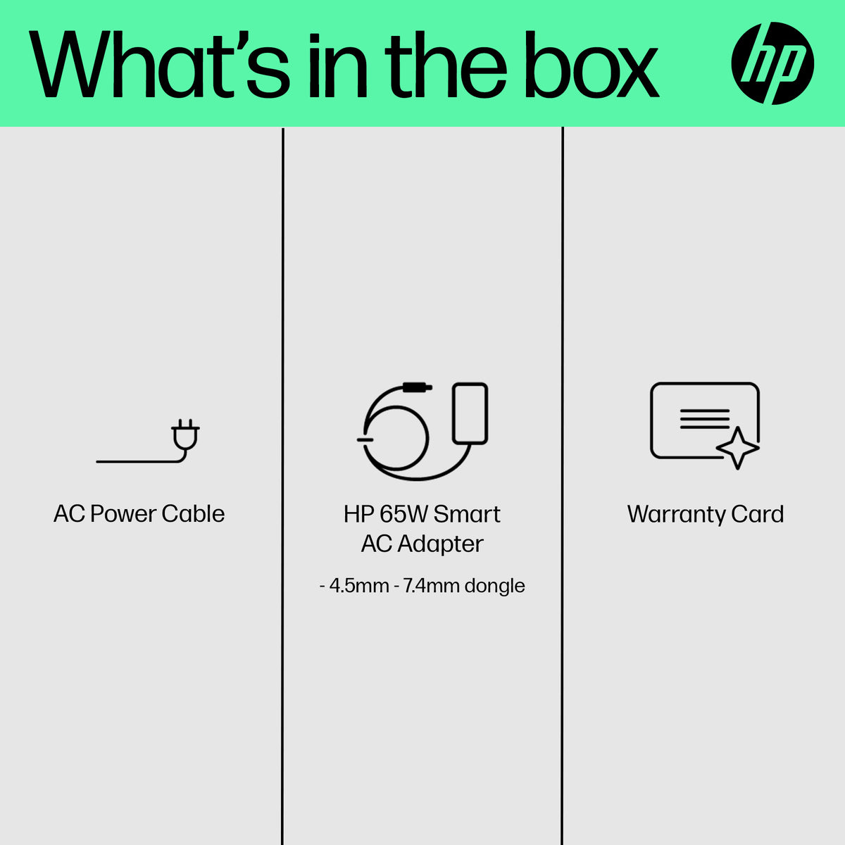 HP 65W Smart AC Adapter with Smart-Pin Technology - Image 4