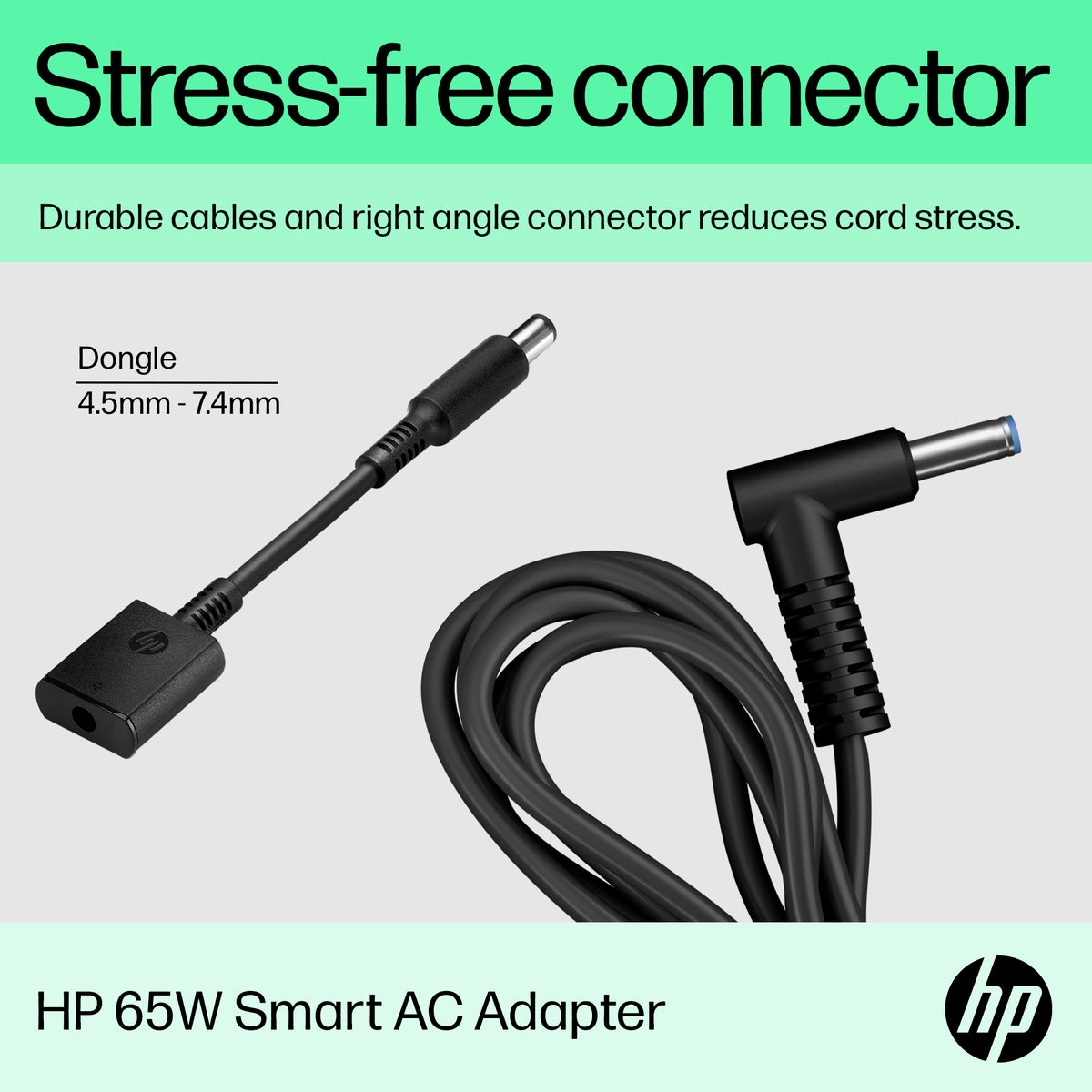 HP 65W Smart AC Adapter with Smart-Pin Technology - Image 7