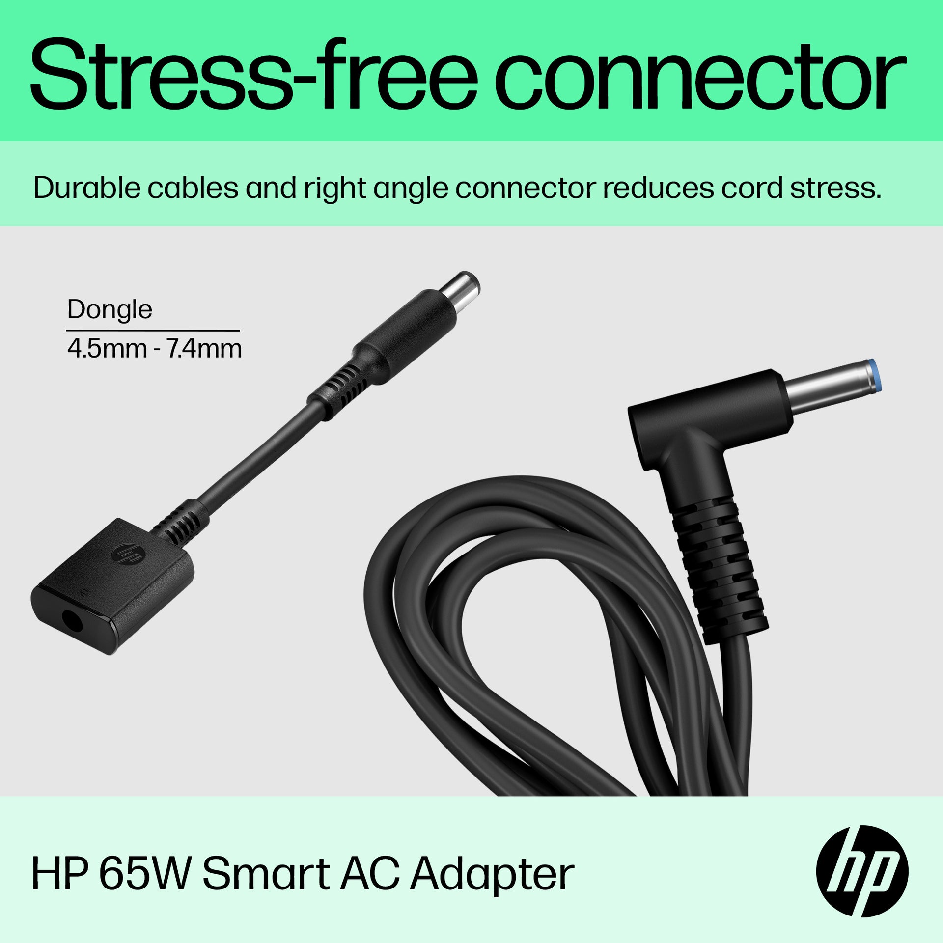 HP 65W Smart AC Adapter with Smart-Pin Technology - Image 7