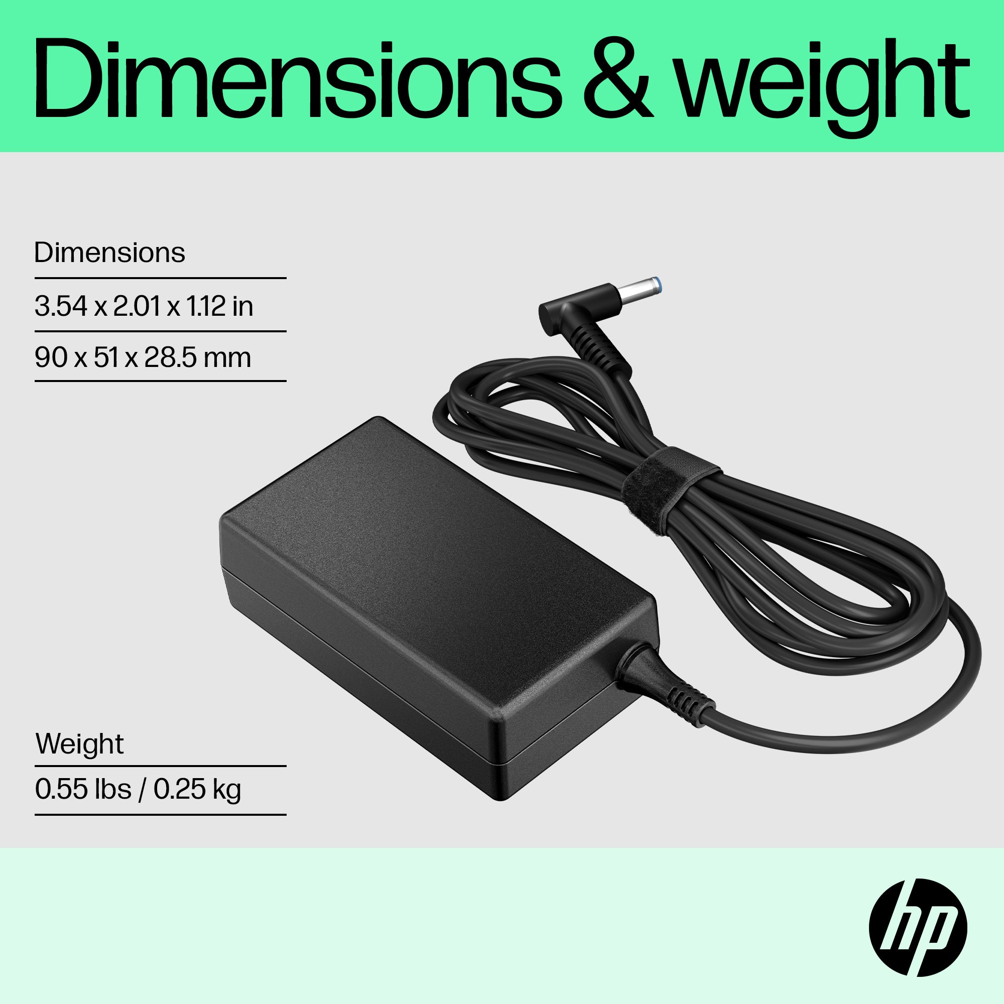 HP 65W Smart AC Adapter with Smart-Pin Technology - Image 5
