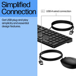 HP Wired Desktop 320MK Keyboard and Mouse Combo - Image 3