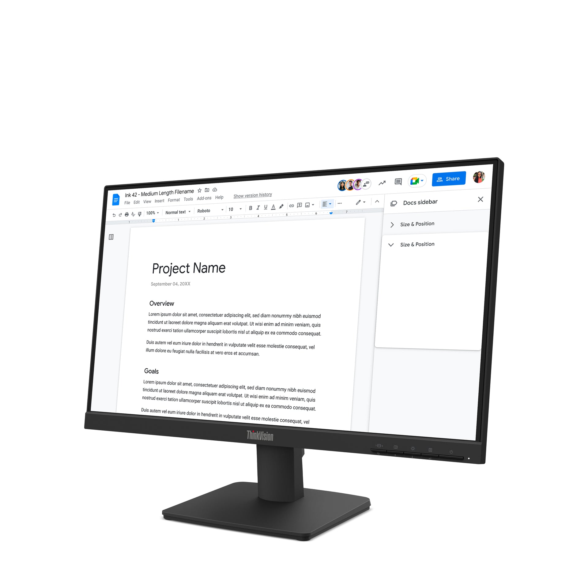 Lenovo ThinkVision S22-4e 21.5" Full HD IPS Monitor 100Hz