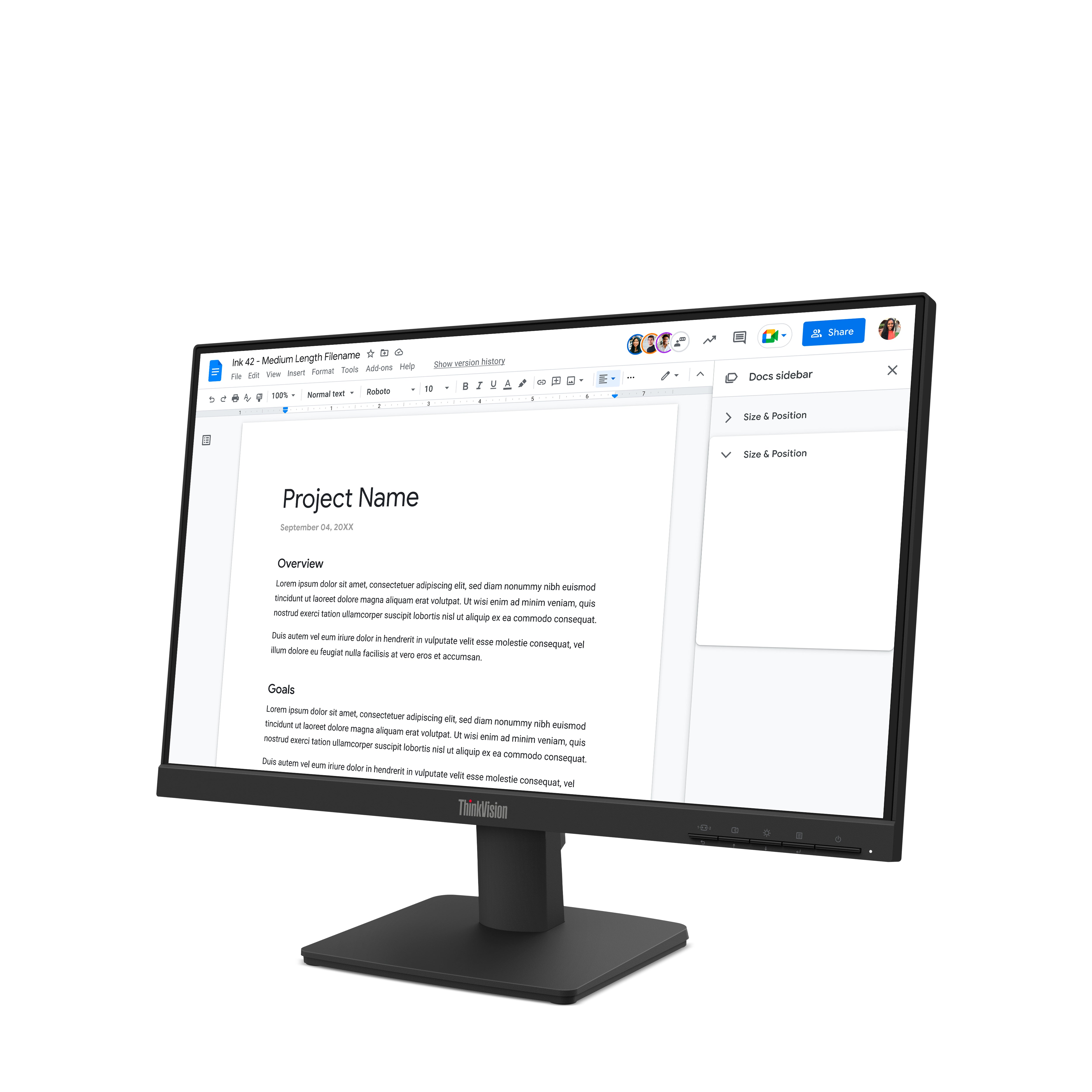 Lenovo ThinkVision S22-4e 21.5" Full HD IPS Monitor 100Hz