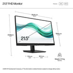 HP 322ph Series 3 Pro 21.5" Full HD Monitor IPS Panel 100Hz - Image 6