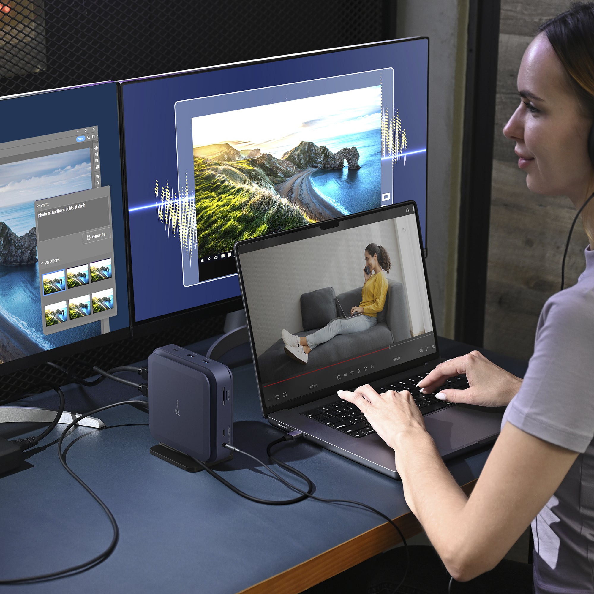 j5create JCD3196 USB-C Dock Dual 4K HDMI - Image 5