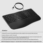 HP 485 Comfort Wired Keyboard with Quiet Keycaps and Wrist Rest - Image 3