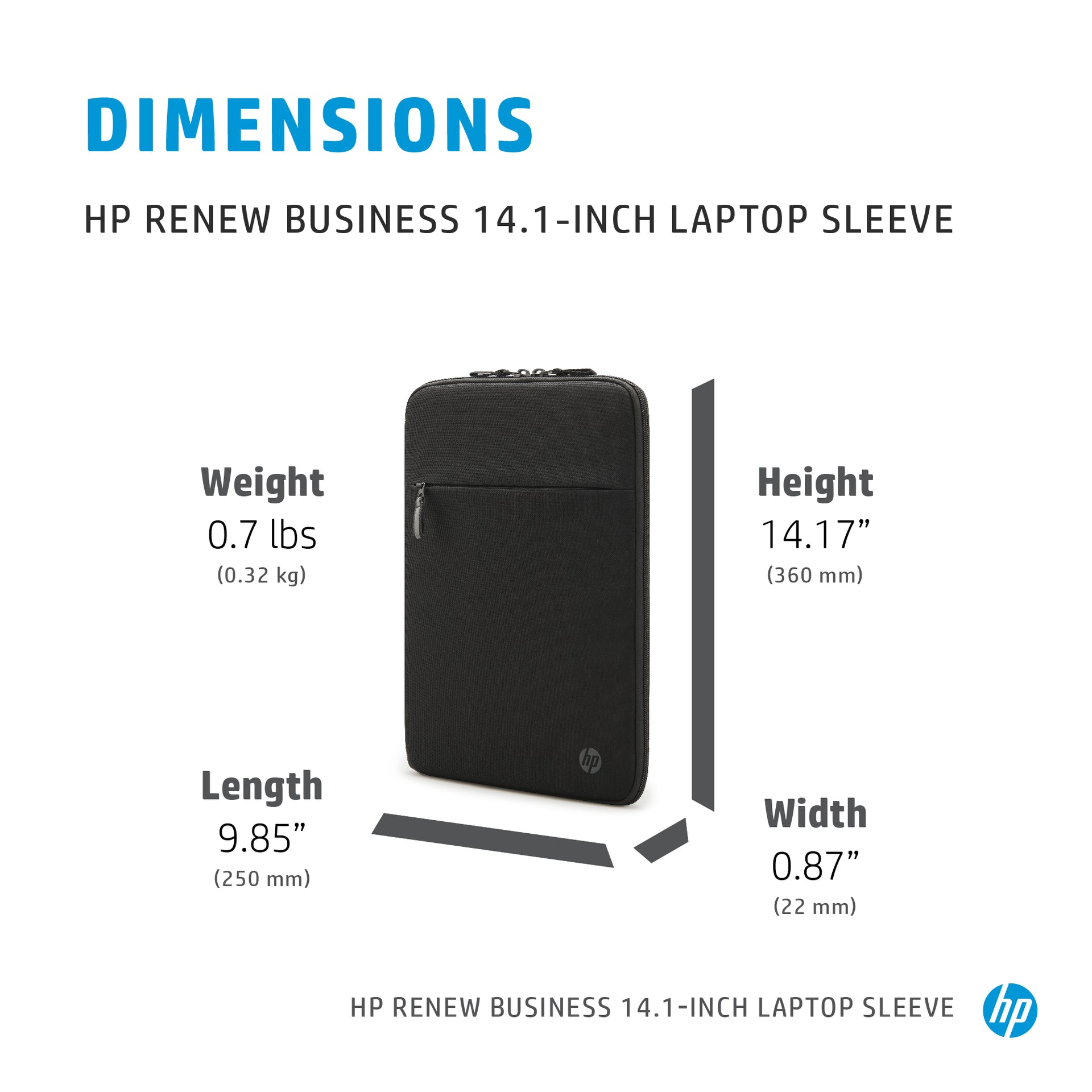 HP Renew Business 14.1" Laptop Sleeve