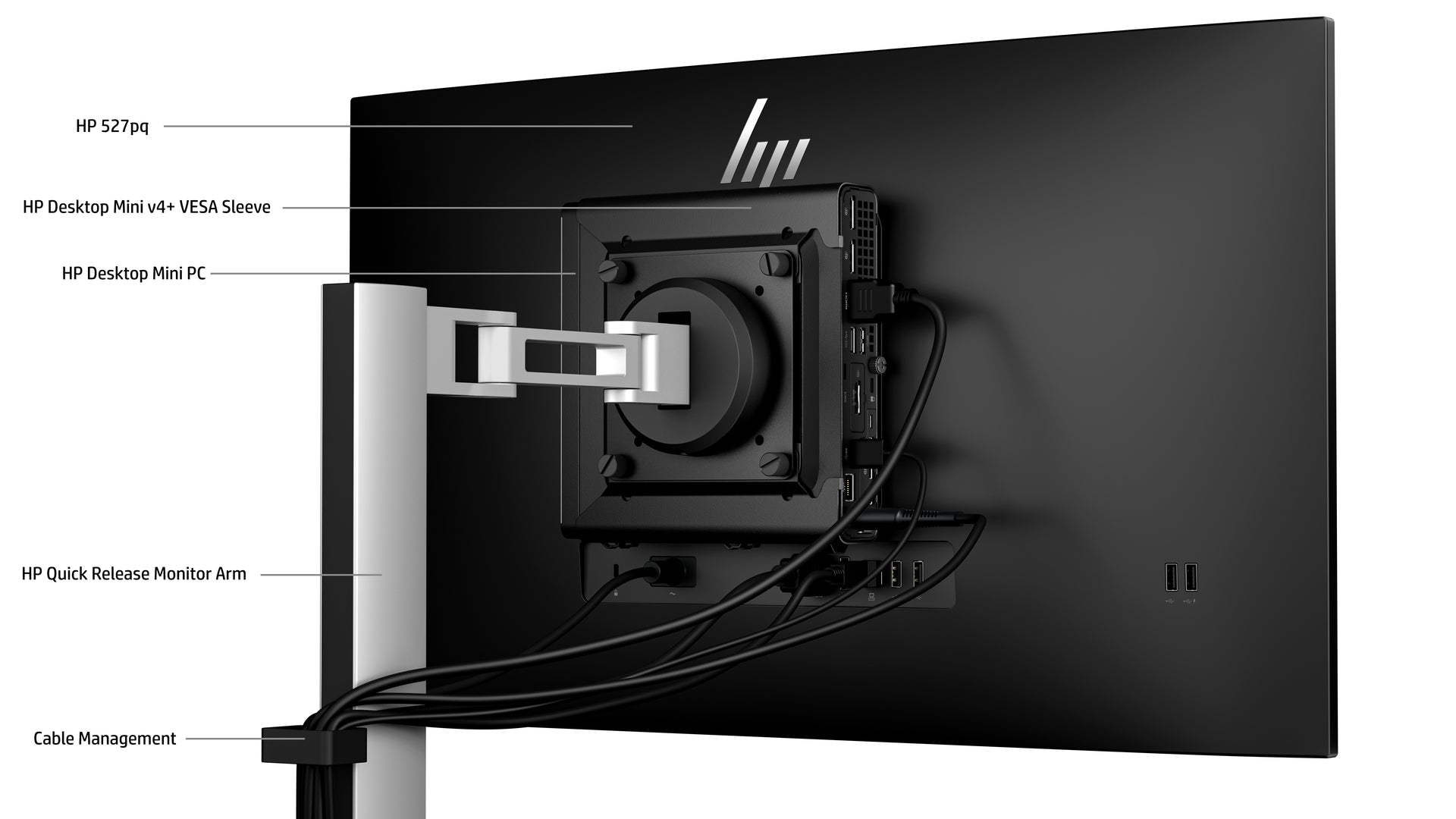 HP 527pq Series 5 Pro 27" QHD Monitor IPS Panel 100Hz - Image 9
