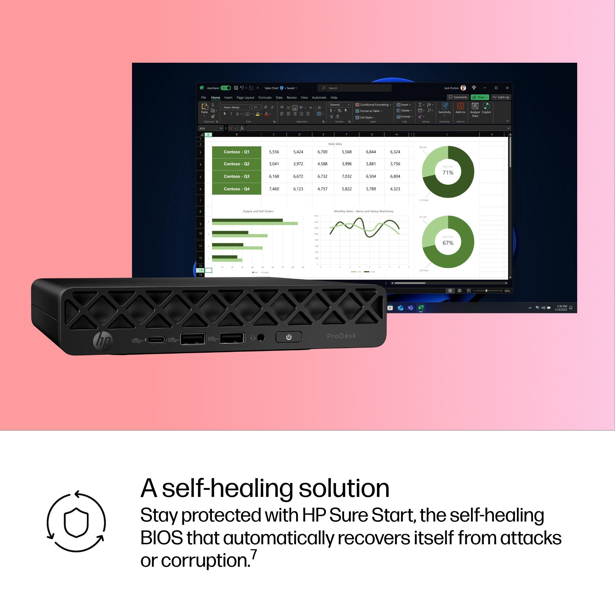 HP ProDesk 4 G1i Intel Core Ultra 7 265T 16GB RAM 512GB SSD Intel Graphics Mini PC Windows 11 Pro - Image 12