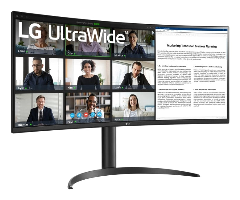 LG UltraWide 34WR55QK-B 34" Wide Quad HD Monitor VA Panel 100Hz - Image 2
