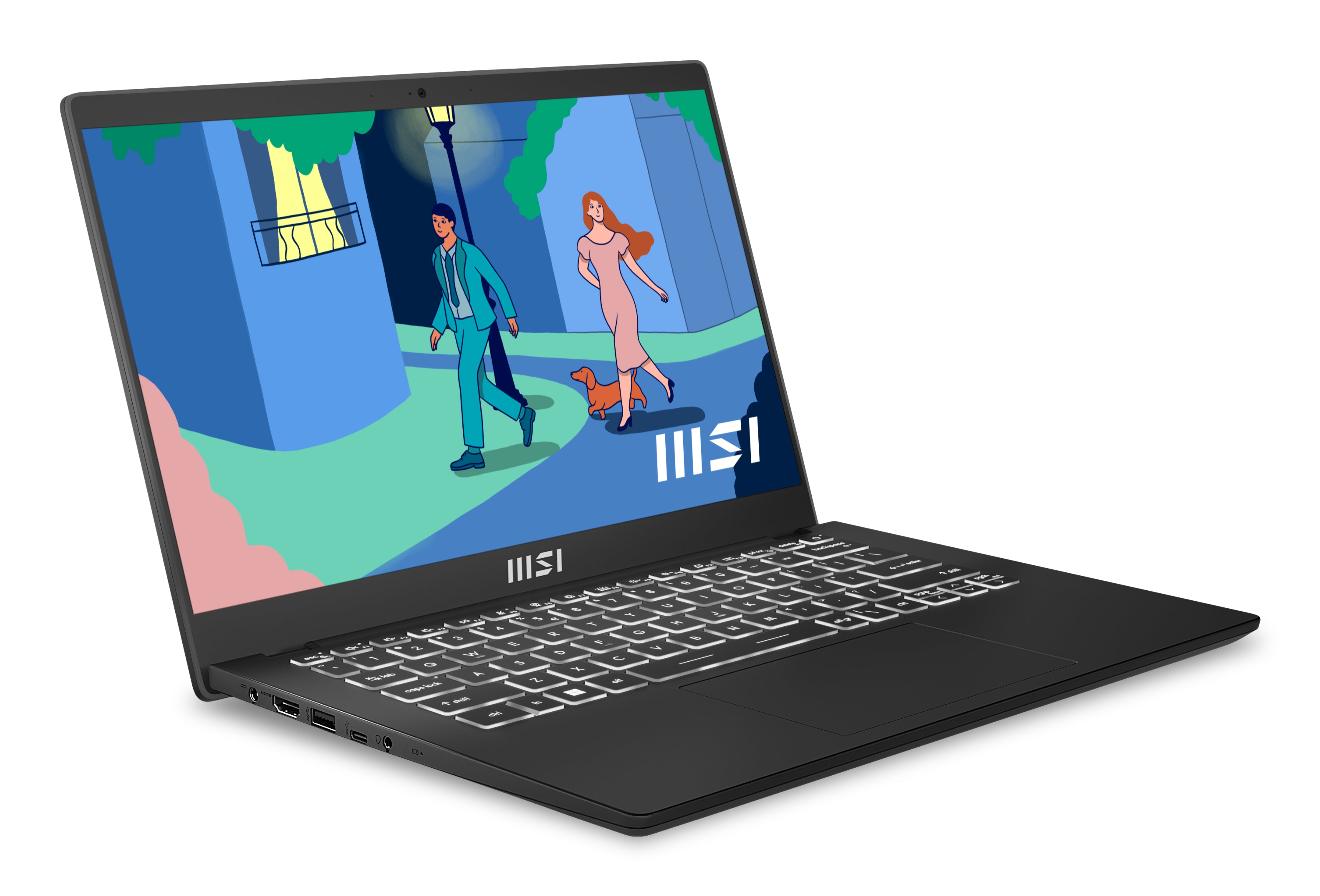 MSI Modern 14 C7M-074UK AMD Ryzen 5 8GB RAM 512GB SSD 14 Inch Windows 11 Home Laptop - Image 2