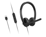 Lenovo USB-A Wired Headset Gen 2 - Black, Noise-Cancelling, Inline Controls - Image 5