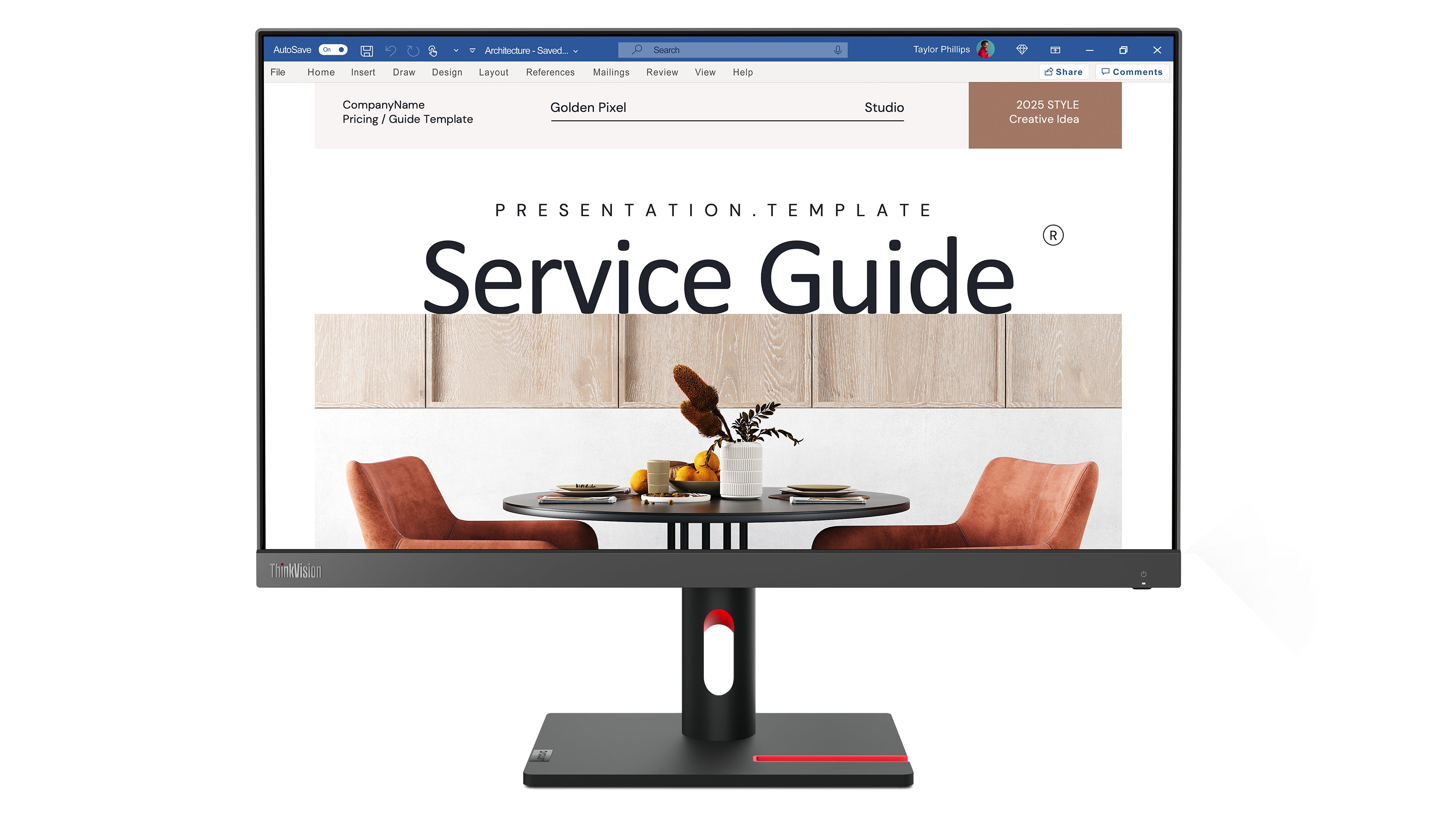 Lenovo ThinkVision S24i-30 23.8" Full HD Monitor IPS Panel 100Hz