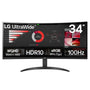 LG 34WR50QK-B 34" Wide Quad HD Monitor VA Panel 100Hz