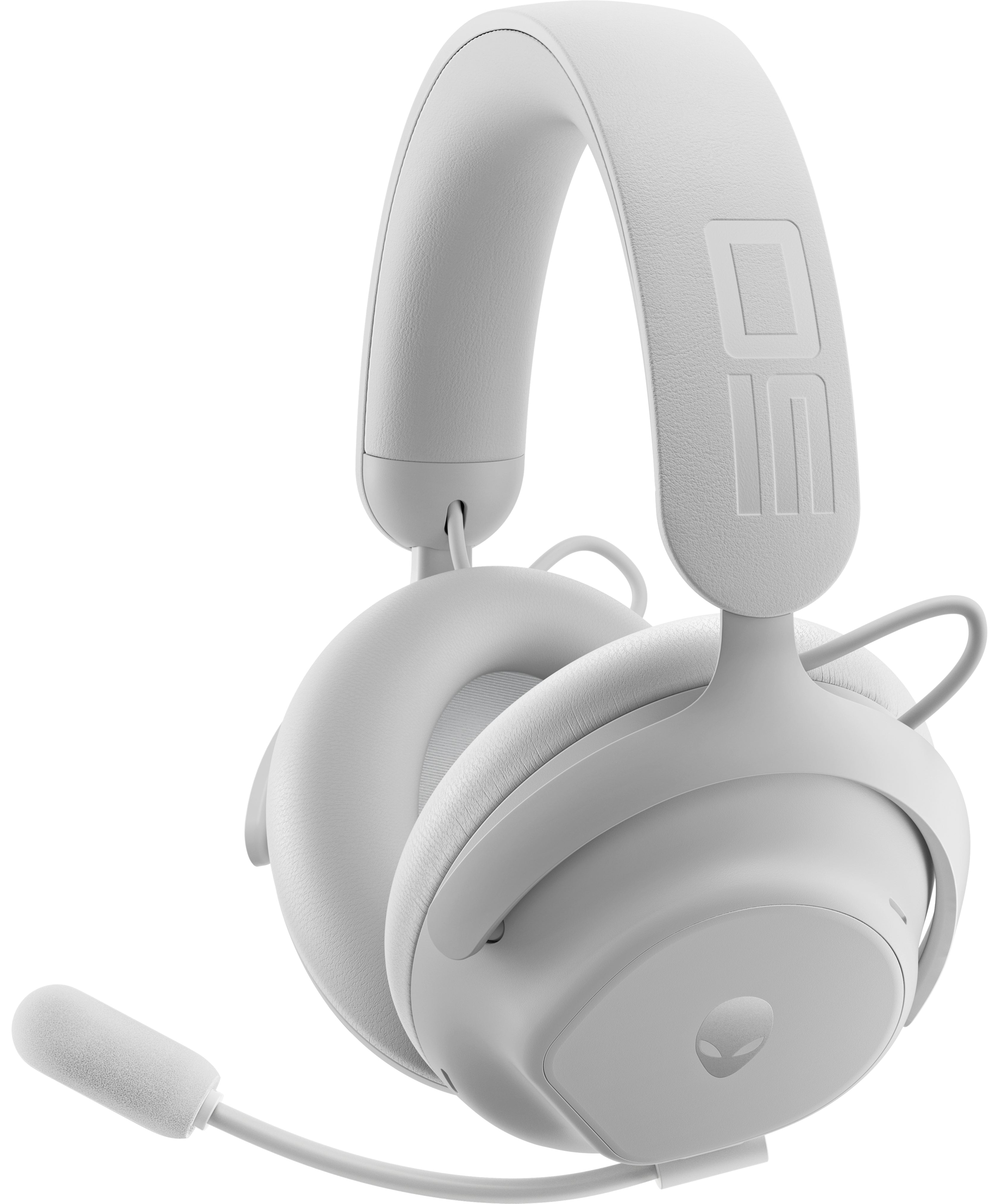 Alienware Pro HS 2.4GHz Wireless ANC Gaming Headset Detachable Boom Lunar Light