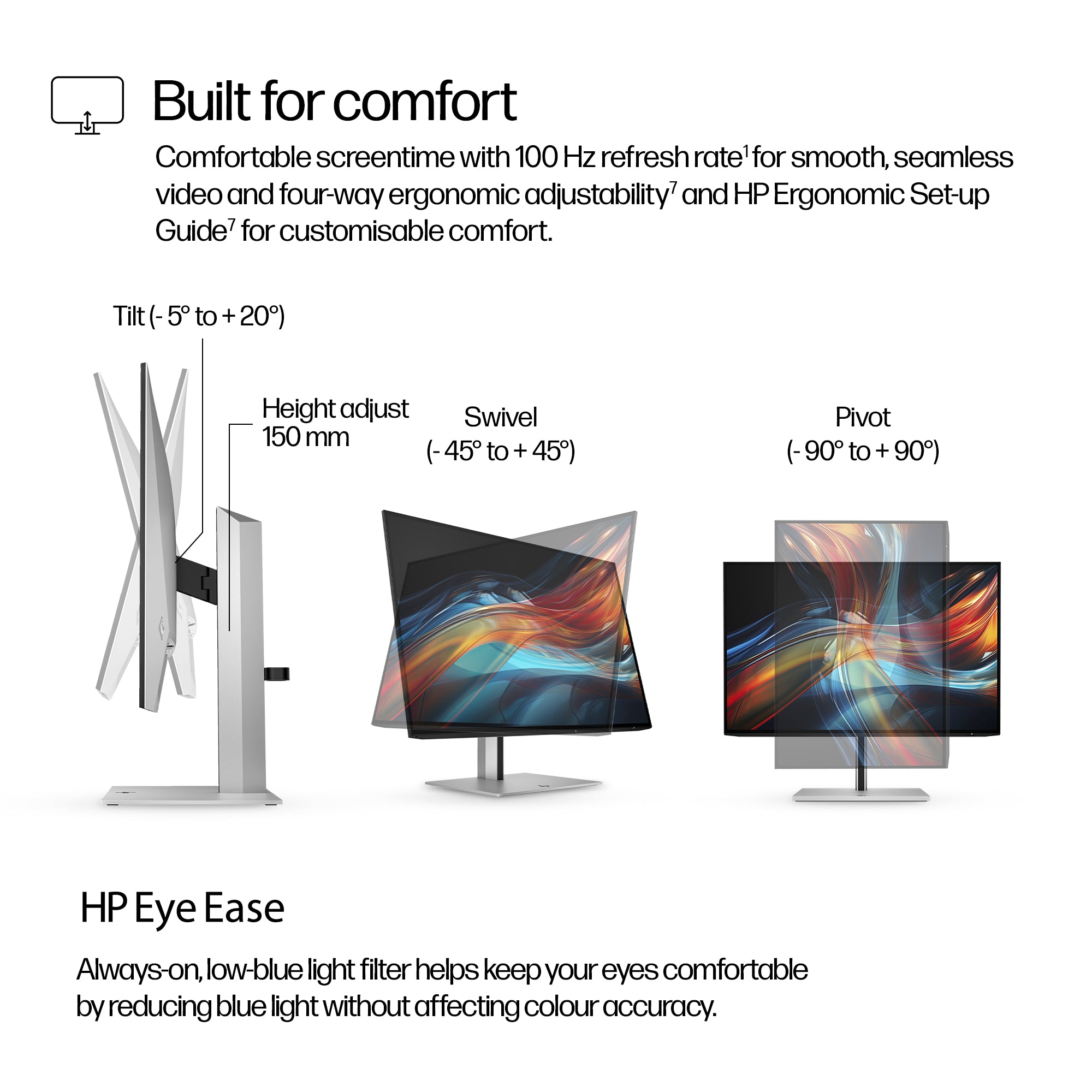 HP 724pu Series 7 Pro 24" WUXGA Monitor IPS Panel 100Hz - Image 7