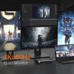 j5create Thunderbolt 4 Quad Display Docking Station, Black - Image 4