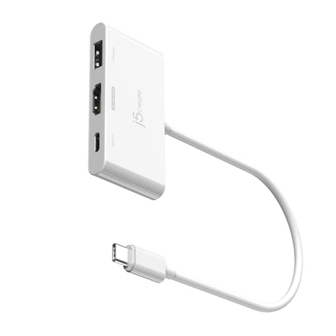 j5create JCA399 USB-C to HDMI 4K 144Hz Adapter with USB 3.2 and 100W Power Delivery, Black