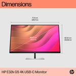 HP E32K G5 31.5" 4K UHD Monitor IPS Panel 60Hz - Image 5