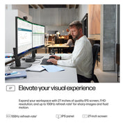 HP 327ph Series 3 Pro 27" Full HD Monitor IPS Panel 100Hz - Image 8