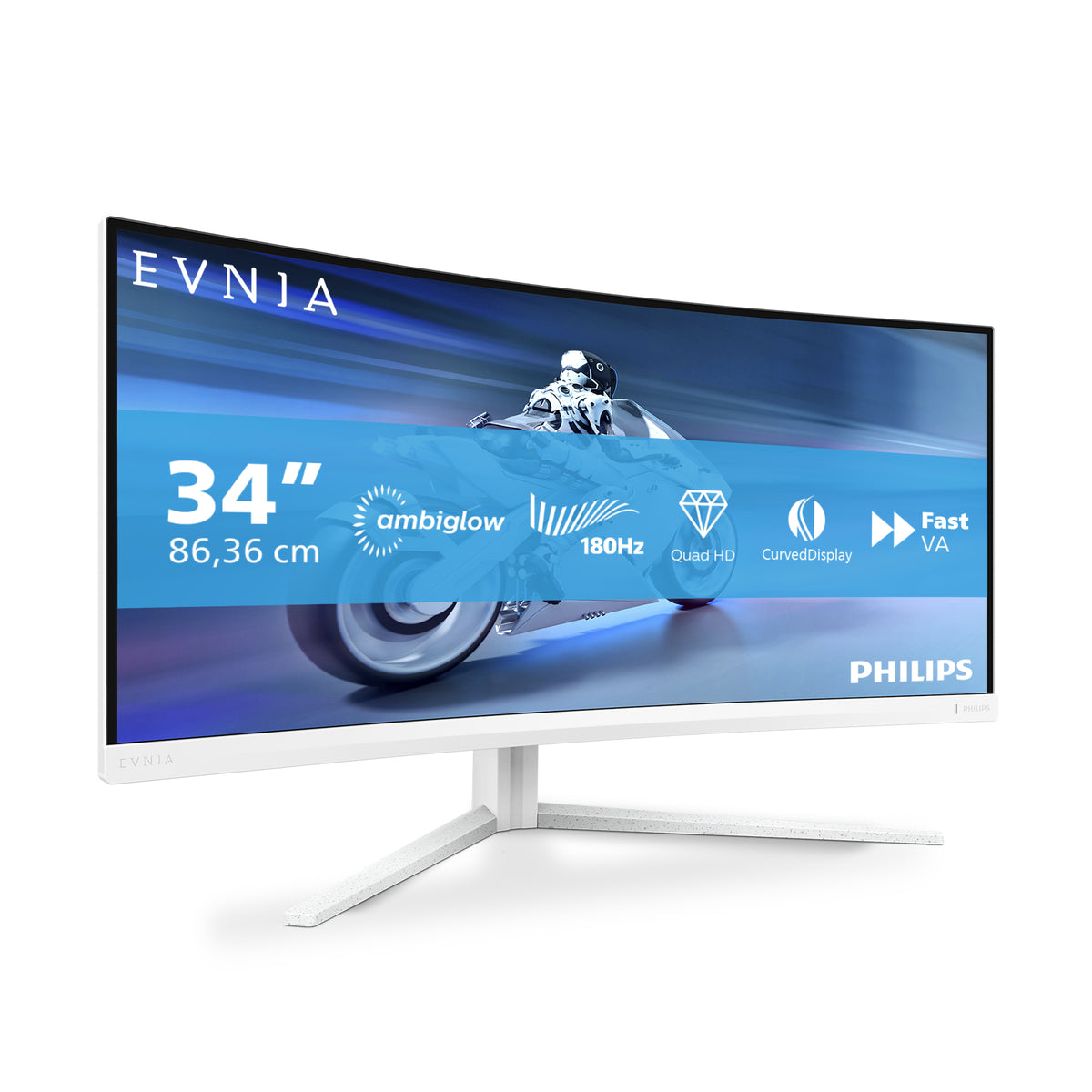 PHILIPS 34M2C5501A/00 34" Wide Quad HD Monitor VA Panel 180Hz - Image 2
