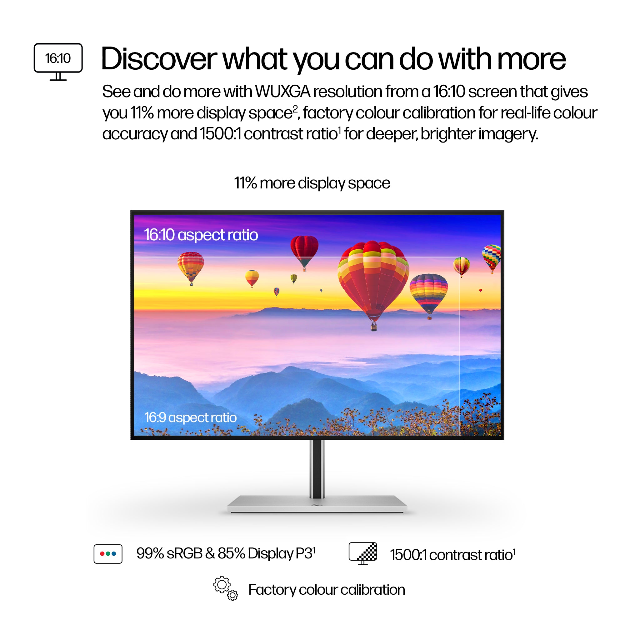 HP 724pu Series 7 Pro 24" WUXGA Monitor IPS Panel 100Hz - Image 5