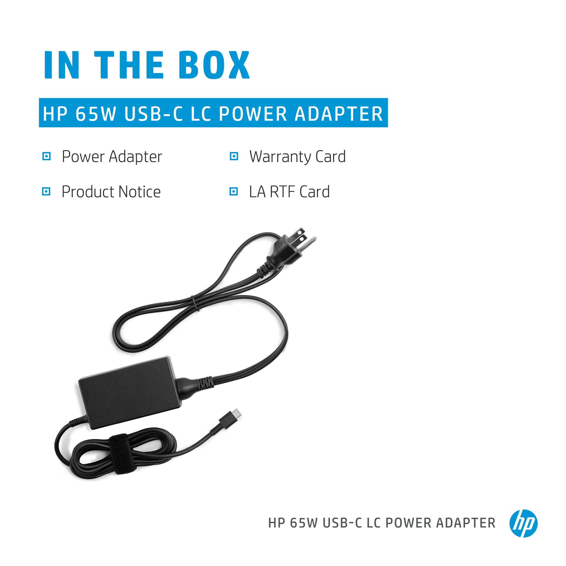 HP 65W USB-C Laptop Charger with Fast Charge Technology - Image 2