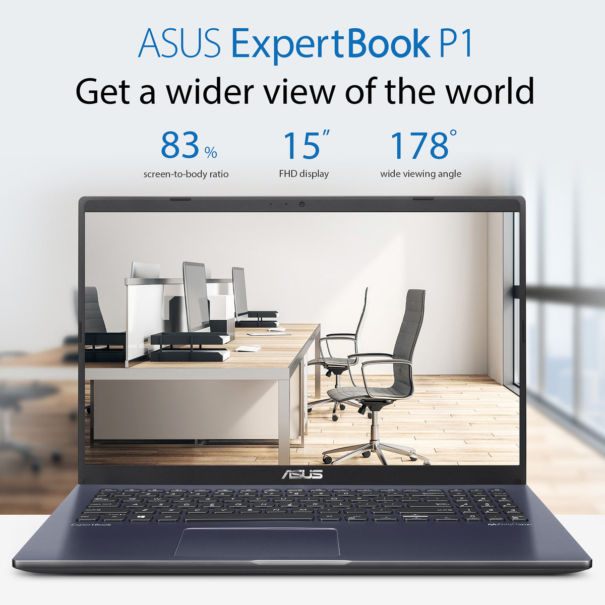 ASUS P1503CV Intel Core 5 210H 8GB RAM 256GB SSD 15.6" Full HD Windows 11 Pro